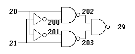 Circuit corresponent a la xor